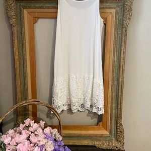 SOLD! Crochet Lace Layering Tank Top Extender NWOT